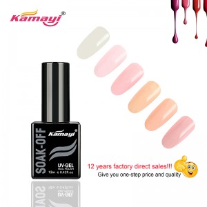 Kamayi Персонализирана марка Горещи продажби 72colors Професионален цвят Uv гел лак за нокти12ml за нокти