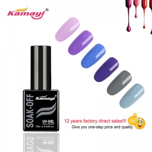 Kamayi персонализиран частен етикет салон за нокти 72 цвята акрилен гел лак за нокти накисване на полупостоянен Uv гел лак за търговия на едро