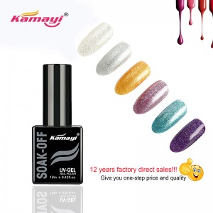 Kamayi горещ продаващ цвят гел nai art частен етикет дълготраен гел лак за нокти отлепете uv led гел лак